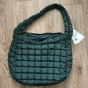 New! Urban Expressions Forest Green puffer shoulder bag